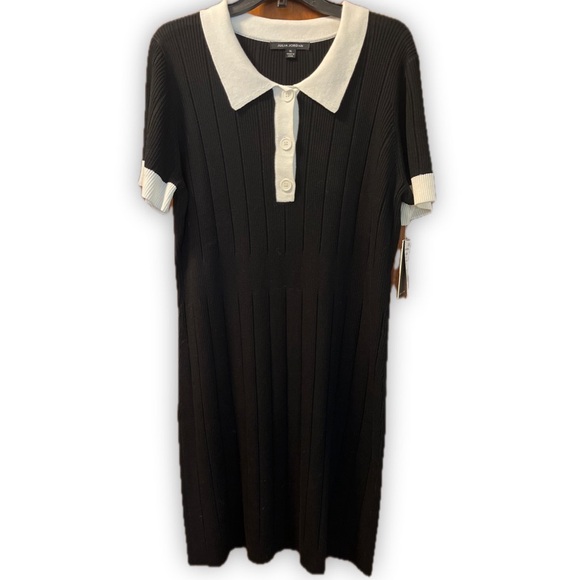 julia jordan Dresses & Skirts - Julia Jordan Black Dress with White Accents
